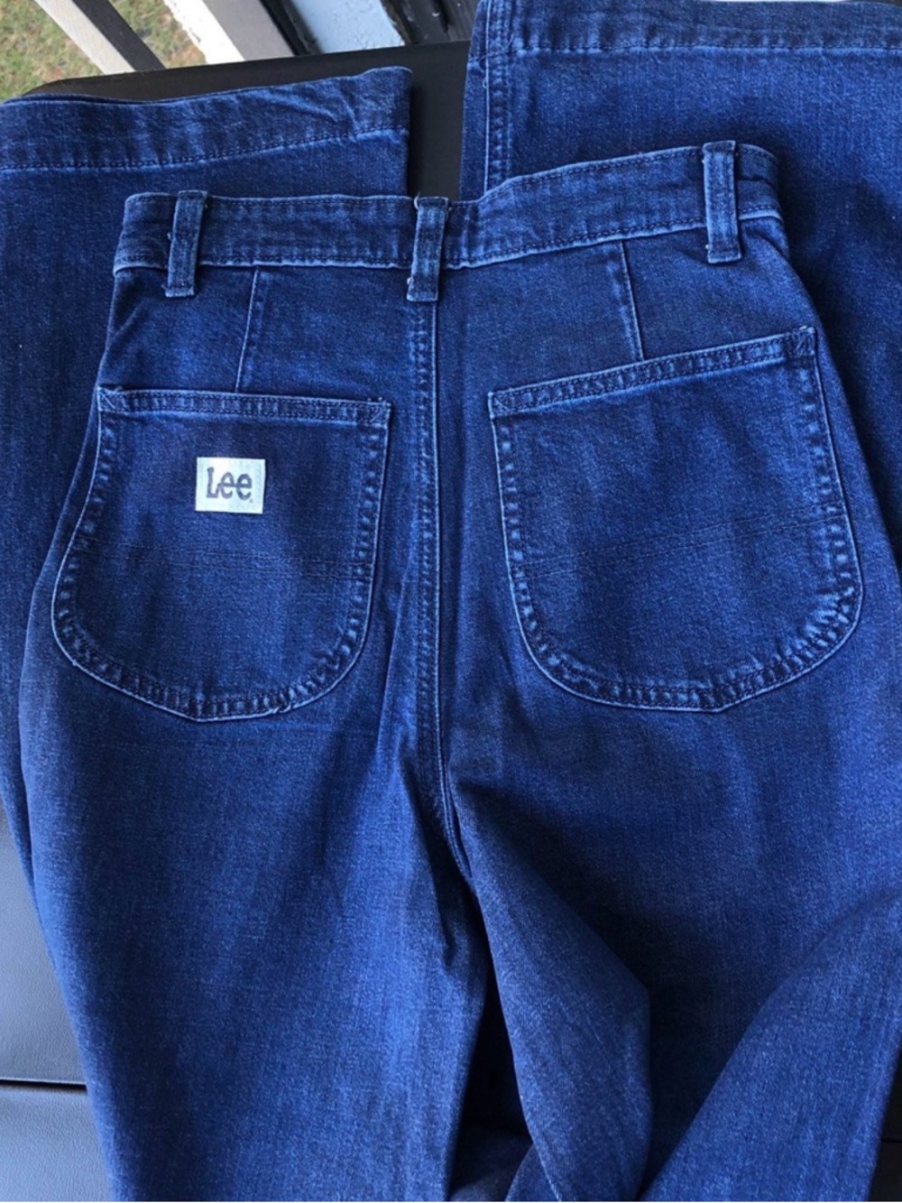 Lee Women’s Dark Blue Denim Jeans - Classic Back Pocket Design